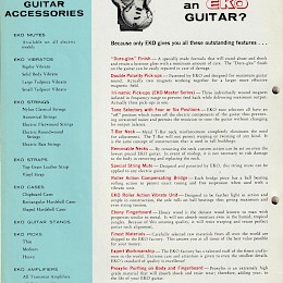 1960s Eko guitar & bass catalog made in Italy 18