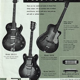 1963 Eko guitar & bass brochure made in Italy 3