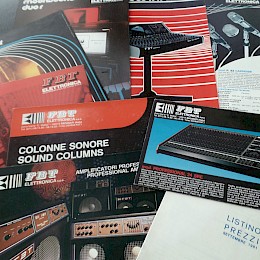 1981 FBT product range folded brochures flyers  mixers amplifiers microphones 1