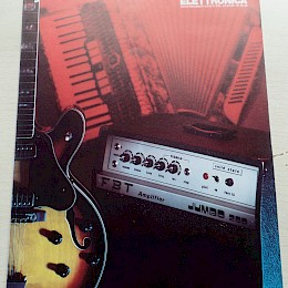 1981 FBT Jumbo 100, 200, 300/R, 300, 300/Bass, 600/R, 600, 600/BASS, MM50, MM80 guitar bass amplifier product range folded brochure 29x21cm folded 6pages