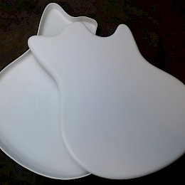 1960s Hopf Jupiter 63 Moulded Front & back plastic body plates made in Germany New Old Stock2