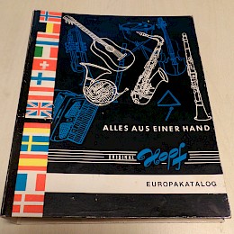1964-65 Hopf musical instruments Europa Full program dealer catalog, made in Germany1