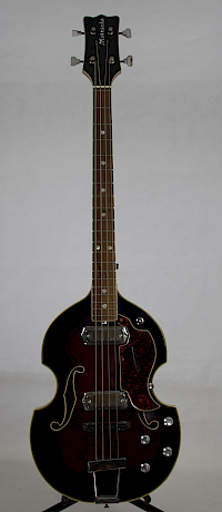 Vintage 1960s brownburst Italian Moreschi violin bass guitar1