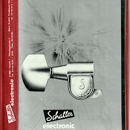 1980 Schaller Electronic Catalog made in Germany 1