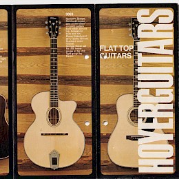 1971 Hoyer flattop guitars folded brochure prospekt 1