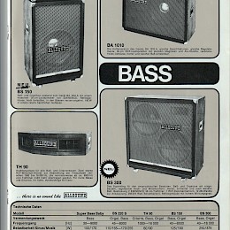 Allsound guitar bass amp speaker parts catalog prospekt 1976 - 77 made in Germany 4