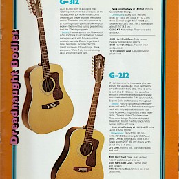Guild Flat-top & classic guitars catalog prospekt 1976 made in USA 2