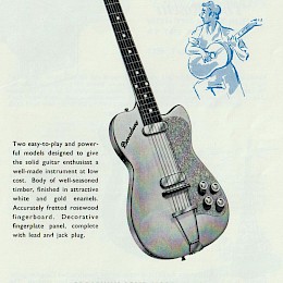 Bell guitars catalog 1961 Egmond Framus Levin Broadway Tuxedo Burns made in UK 2
