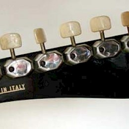 1960s Hopf Gemelli Marinucci Diamond Polverini - 6 inline - guitar tunerset 2