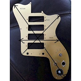 Fasan guitar pickguard brass 1960s made in Germany 4