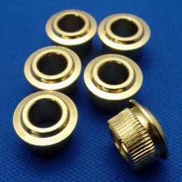 Hofner Höfner Hopf Fasan Isana guitar tuner ferrules bushings made in Germany 1960-70s brass gold 1