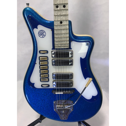 Alvaro Bartolini blue sparkle V4 guitar 1960s made in Italy 1