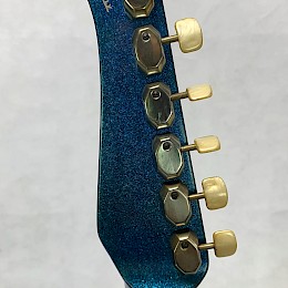 Alvaro Bartolini blue sparkle V4 guitar 1960s made in Italy 8