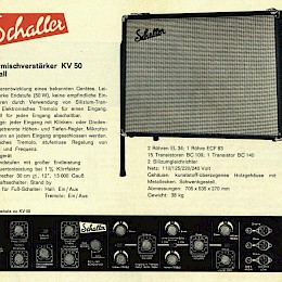 Schaller KV-50 tube amp 1960s made in Germany 5